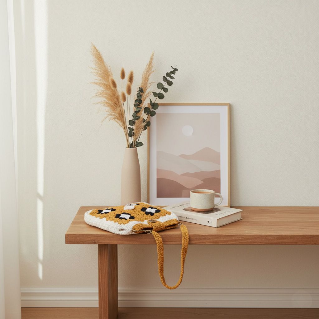 Bolso boho de hombro a ganchillo