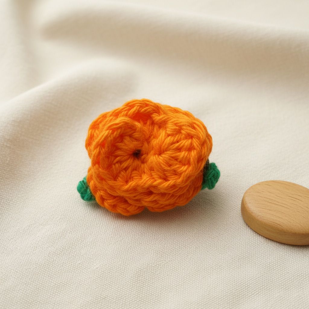 Clip de pelo naranja