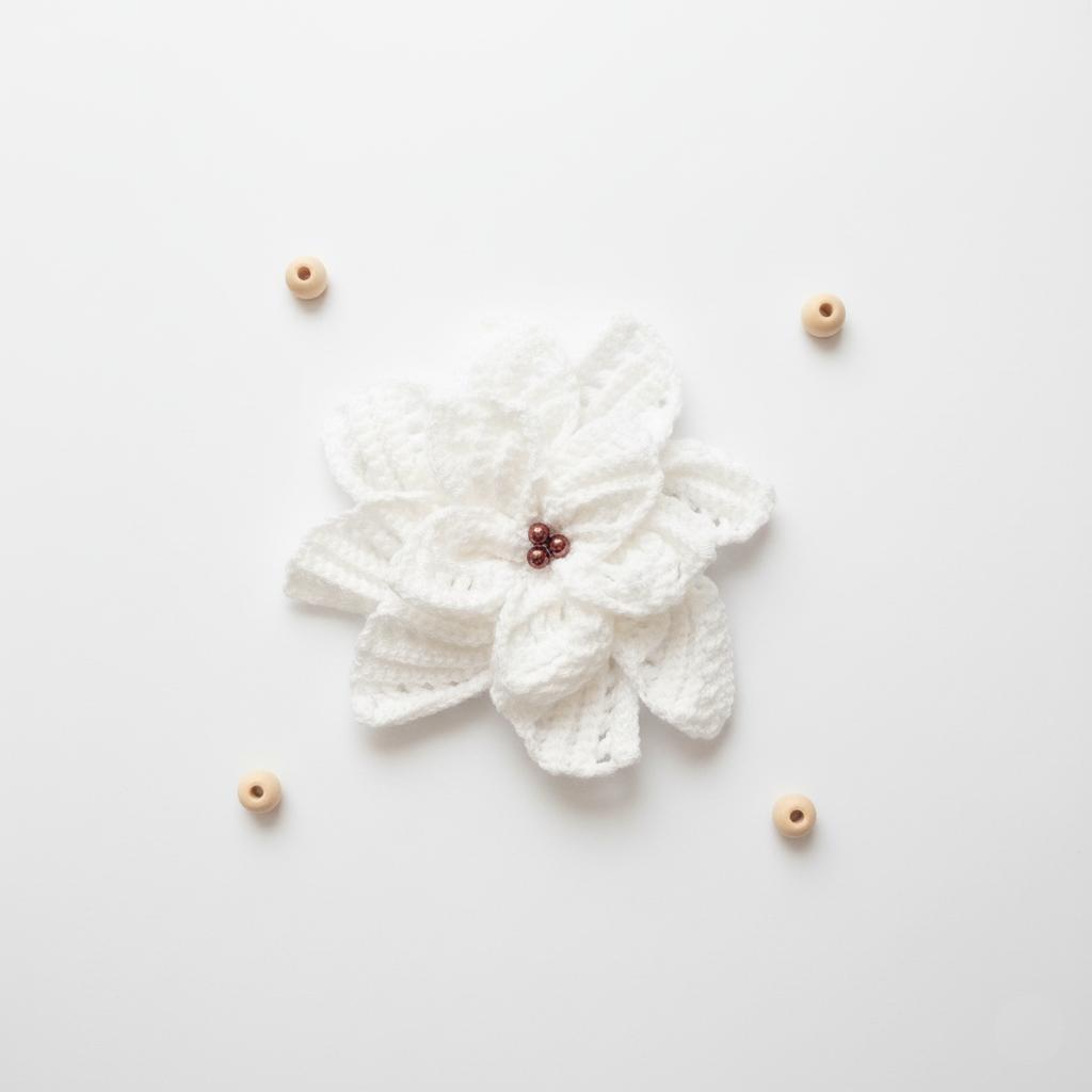 Flor de Pascua de Ganchillo